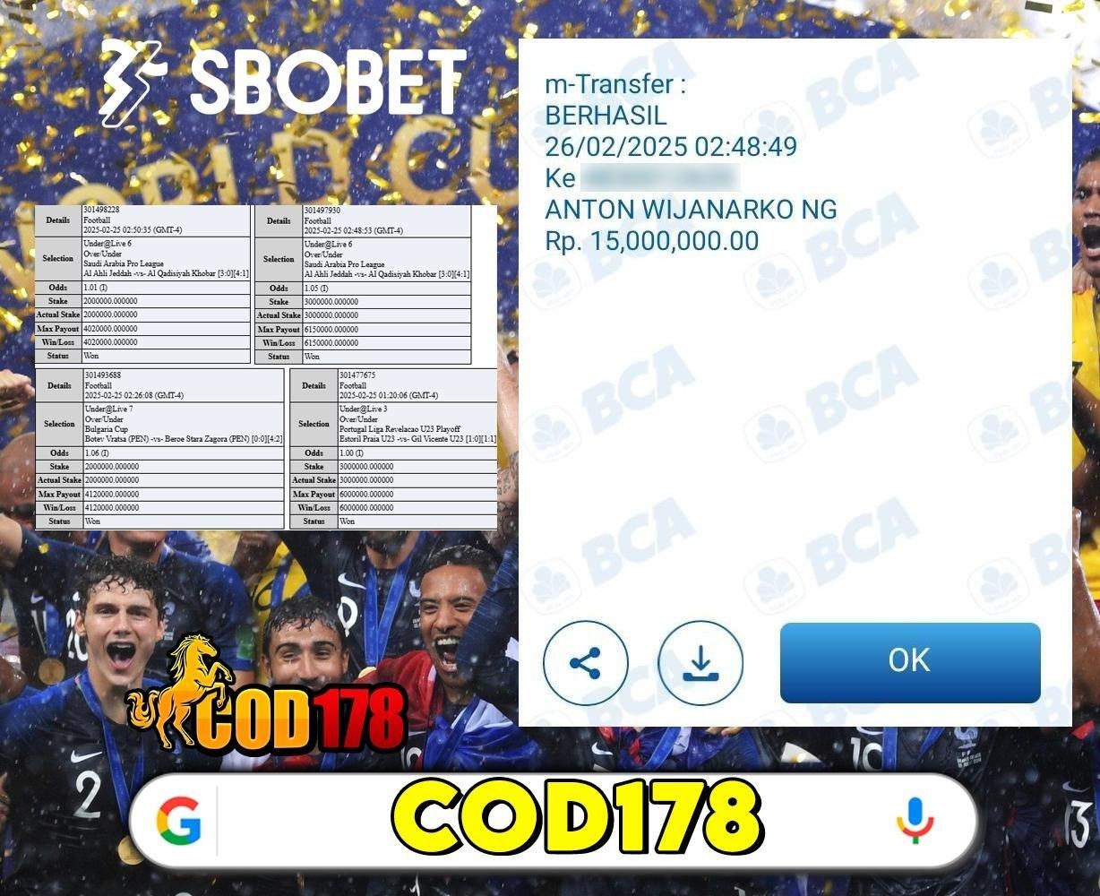 !! SBOBET !! ( SPORTBOOK )